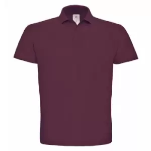Image of B&C ID.001 Mens Short Sleeve Polo Shirt (3XL) (Wine)
