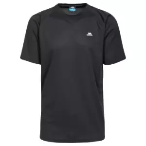 Image of Trespass Mens Debase Short Sleeve Active T-Shirt (XS) (Black)