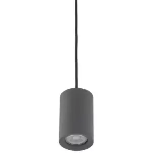 image of Italux Jet mini - Modern Hanging Pendant Grey 1 Light led, GU10