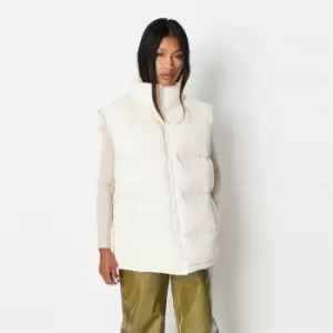 image of Missguided Padded Gilet - Beige