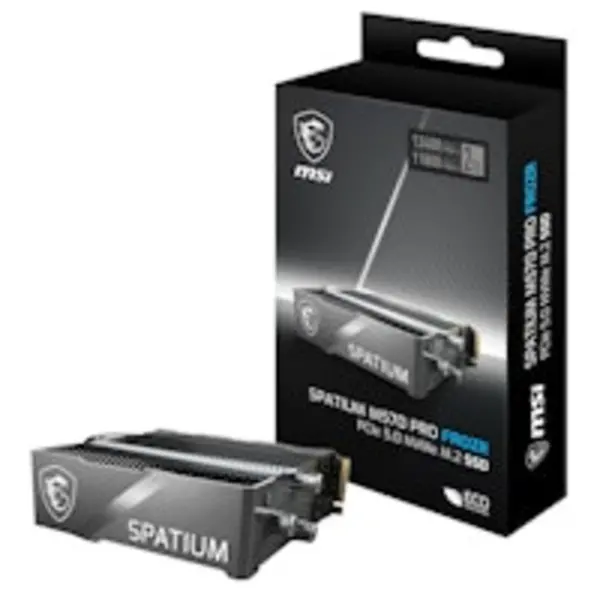Image of MSI SPATIUM M570 FROZR 2TB SSD PCIe 5.0 NVMe M.2 Solid State Drive Heatsink
