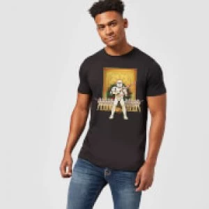 Image of Star Wars Christmas Candy Cane Stormtroopers Black T-Shirt - L - Black