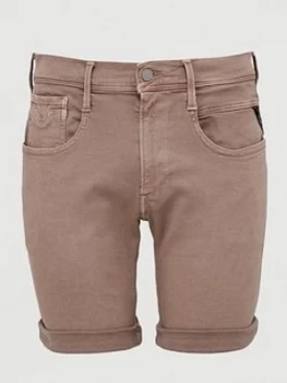 Replay Replay Hyperflex Lehoen Chino Shorts, Sand, Size 34, Men