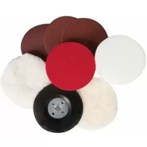 Image of Silverline - Sanding & Polishing Kit 8pce - 115mm