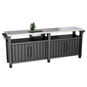 Keter Unity Chef Kitchen - Anthracite Grey