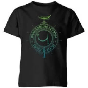 Image of Harry Potter Wingardium Leviosa Kids T-Shirt - Black - 9-10 Years