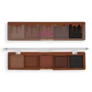 image of I Heart Revolution Mini Chocolate Eyeshadow Palette Dark Chocolate Brownie