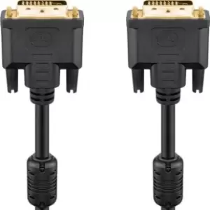 Image of Goobay Dual Link DVI-D Full HD Cable - 20m - Gold Plated - Black