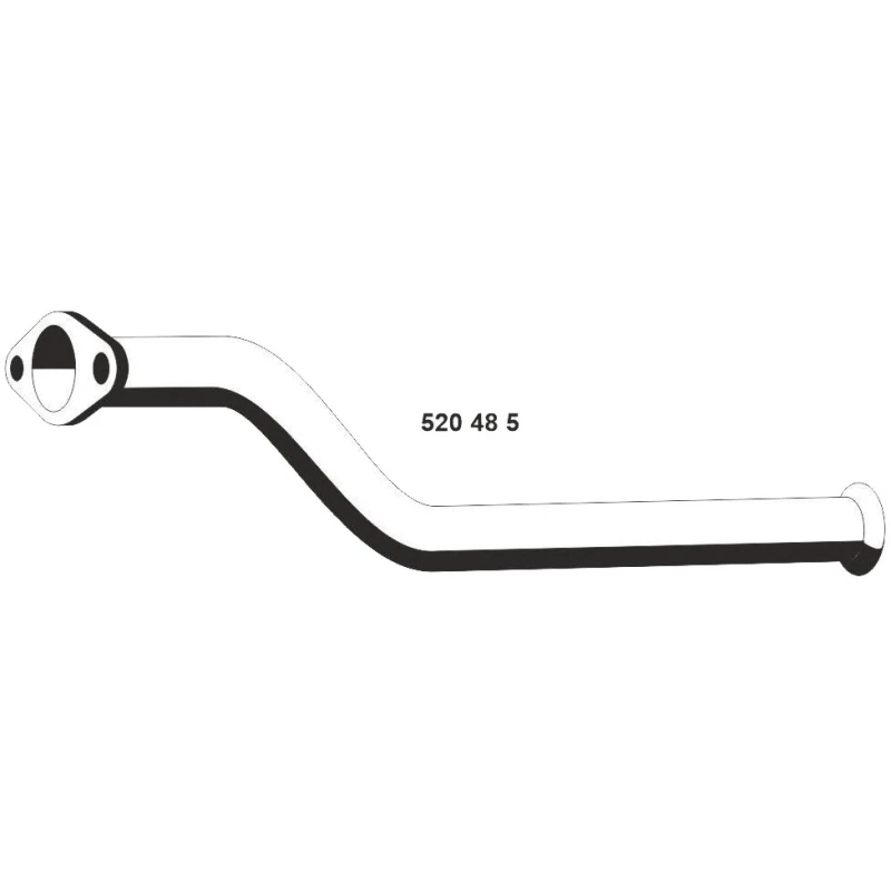 Image of ERNST 520485 Exhaust Pipe Front, Length: 650mm Exhaust Pipe (17)