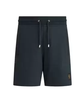 Image of Belstaff Classic Drawstring Sweatshorts In Navy - Size L