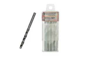 image of Teng Tools DBX065 10x 6.5mm Fully Ground Drill Bit - Split Point - DIN 362