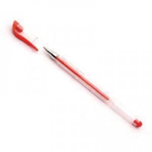 image of Nice Price Red Gel Pens Pack of 10 WX21718