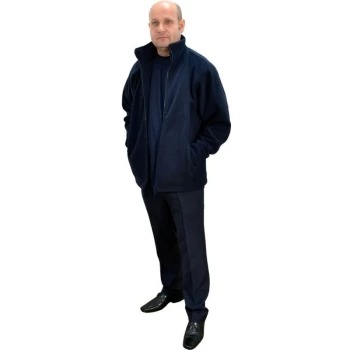 Image of F400 Small Navy Microfleece Jacket - Tuffsafe