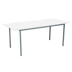 image of Eco 18 1800 X 750 4 Legged Rectangular Desk White-Black