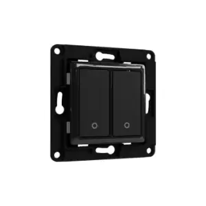 Image of Shelly Wall Switch 2 light switch Black