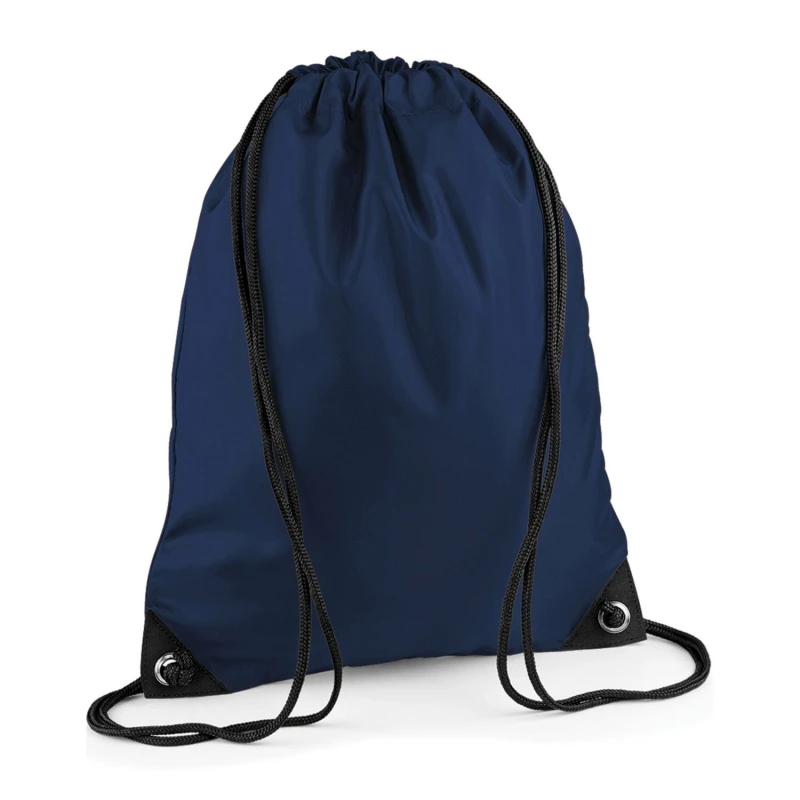 Image of Bagbase Mens Premium Drawstring Bag in Navy Navy Male