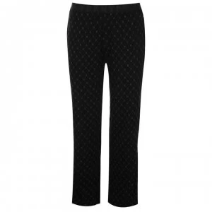 image of DKNY Tiny Logo Pyjama Bottoms Ladies - 002 BLACK PRT