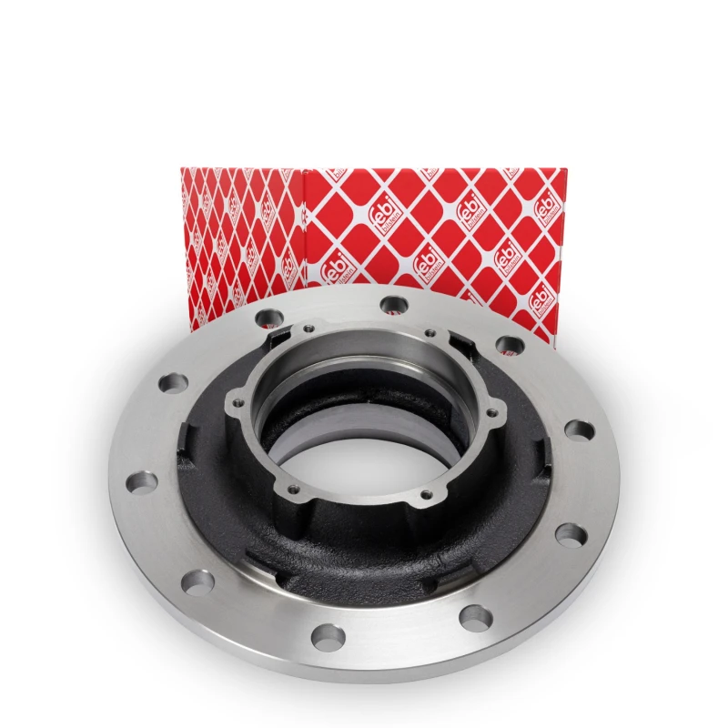 Image of FEBI BILSTEIN 173165 Wheel Hub Rear Axle, without wheel bearing Wheel Hub (653)