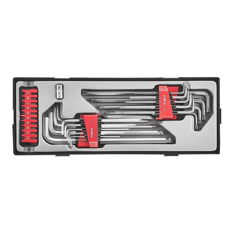 Image of FORCE T5303S Angled Screwdriver Set Chrome Vanadium Steel Chrome Vanadium Steel Angled Screwdriver Set (6627)