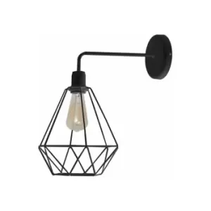 image of Helam Karo Wall Lamp Black 35cm