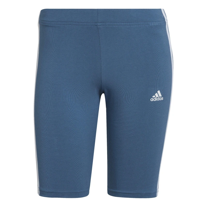 Image of adidas 3-Stripe Bike Short Womens - Blue Blue 2XS