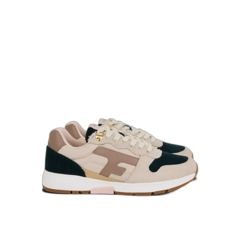 Image of Faguo Womens suede Trainers Faguo Olive Beige Female 38