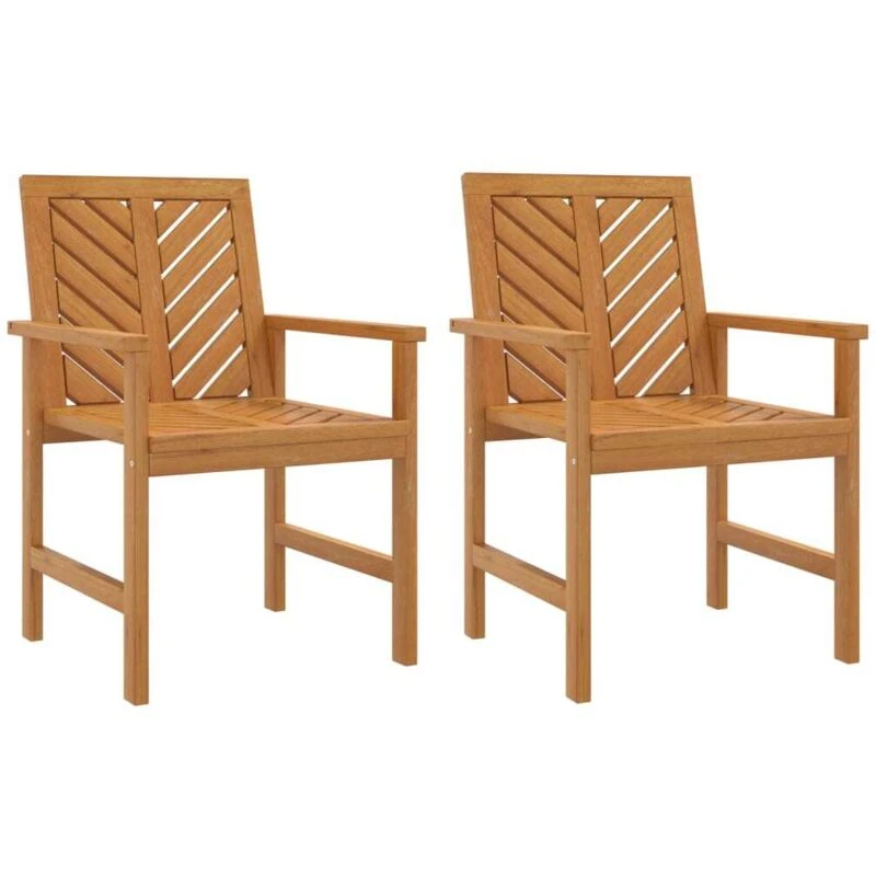 Image of VIDAXL Garden Dining Chairs 2 pcs Solid Wood Acacia Vidaxl 362227