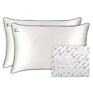 image of slip Just Married Pillowcase, Pair