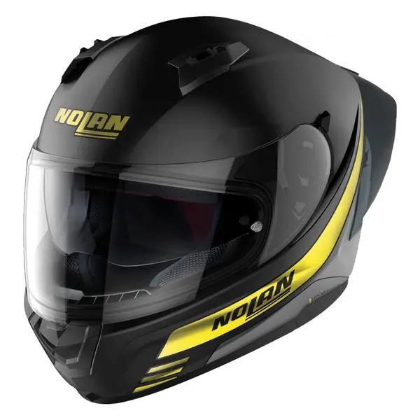 image of Nolan N60-6 Sport Outset 022 Flat Black Yellow Full Face Helmet Size M