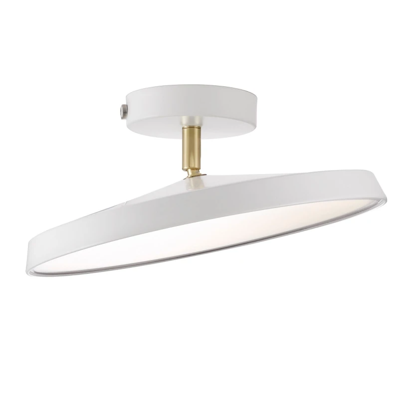 Image of Nordlux Kaito Metal Ceiling Light 30,000 Hrs White,mains Led