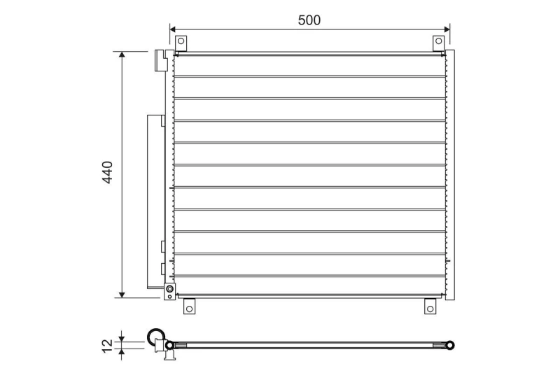 Image of Air conditioning condenser VALEO 822655