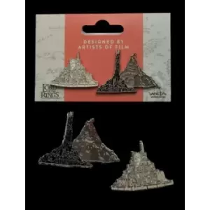 image of Lord of the Rings Collectors Pins 2-Pack Minas Tirith & Mt. Doom