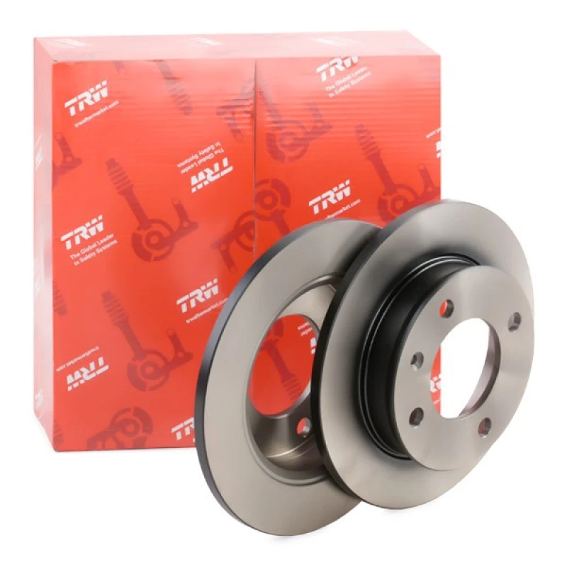 Image of TRW DF1630 Brake disc solid, Painted, with bolts/screws Brake Disc (82)