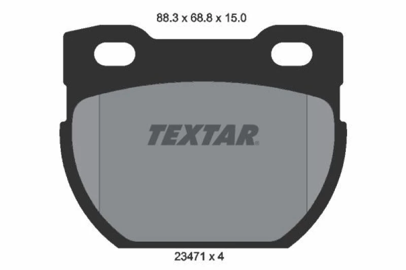 Image of Brake pad set TEXTAR 2347101