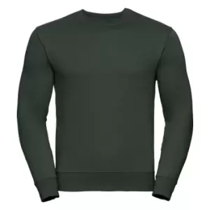 Image of Russell Mens Authentic Sweatshirt (Slimmer Cut) (S) (Bottle Green)