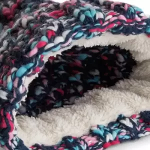 Image of Beechfield Unisex Twister Pop Pom Beanie (One Size) (Glacier Twist)