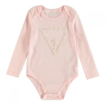 Image of Guess Guess Triangle Logo All In One Baby - Ballerina G6A5