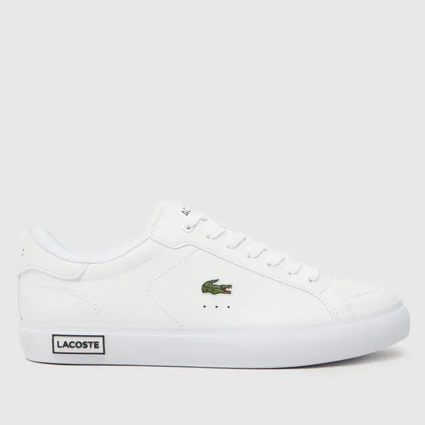 image of Lacoste powercourt trainers in white White UK 6 (EU 39 ½)