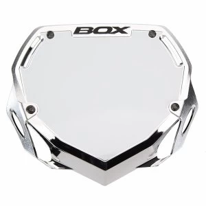 Image of Box Phase 1 Small Chrome Number Plate Silver