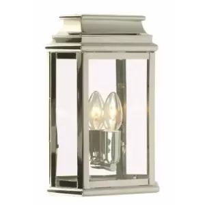 Image of Outdoor IP44 Wall Light Highly Polished Nickel LED E27 100W d02506
