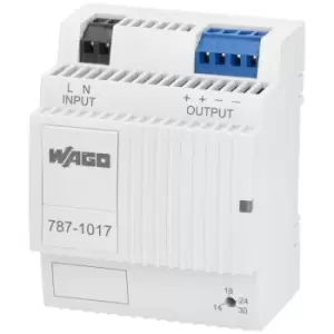 Image of WAGO 787-1017 Compact Single Phase 18VDC 2.5A Switched-Mode Power ...