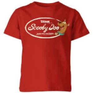 image of Scooby Doo Cola Kids T-Shirt - Red - 11-12 Years