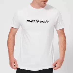 Image of Haunt The Haters Mens T-Shirt - White - 5XL