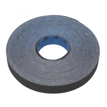 Image of Sealey ER2525120 Emery Roll Blue Twill 25mm x 25mtr 120Grit