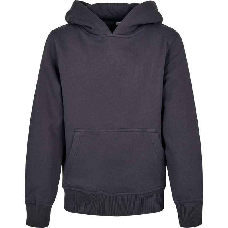 Image of Build Your Brand Basic Hoodie in Navy Size: 11-12 Years Navy Unisex 11-12 Years