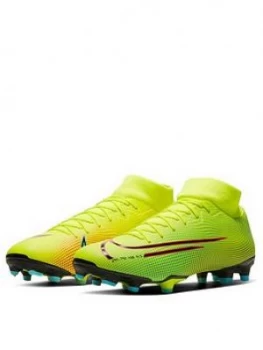 image of Nike Mens Mercurial Superfly 7 Academy Firm Ground Football Boot, Yellow, Size 10, Men