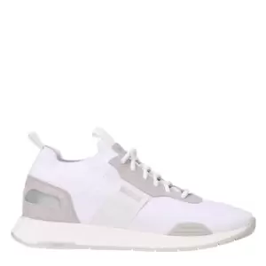 Image of Boss Titanium Runn Knit Trainers - White