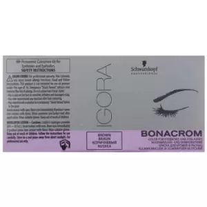 Schwarzkopf Professional Igora Bonacrom eyebrow dye with activator for professional use Brown 10 ml