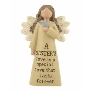 image of Sisters Love Angel (Pack Of 4) Ornament