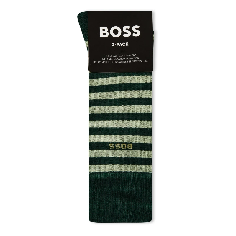 Image of Boss Boss 2p Rs Stripe Cc 10261055 01 - Green Green 39 - 42